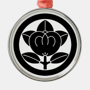 Ornamento De Metal laranja mandarim em círculo