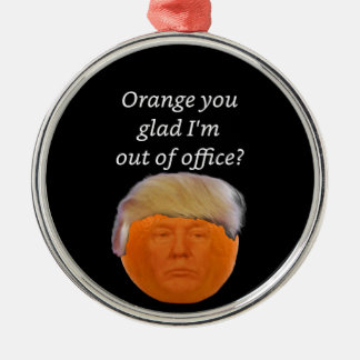 Ornamento De Metal Laranja, que bom que estou fora do escritório Trum