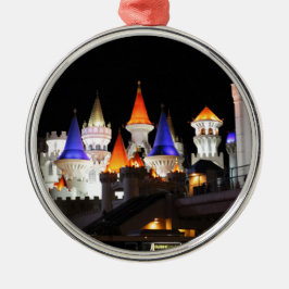 Ornamento De Metal Las Vegas Castelo Hotel Jogos Vegas Cidade Colorid