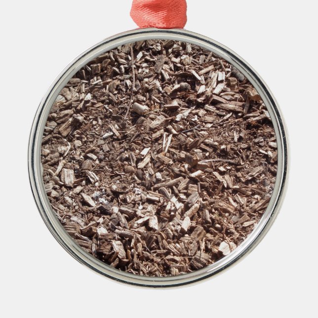 Ornamento De Metal Latido de árvores, natureza, castanho (Frente)