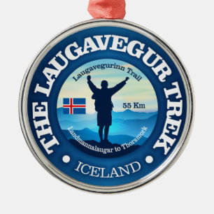 Ornamento De Metal Laugavegur Trek (caminhada)