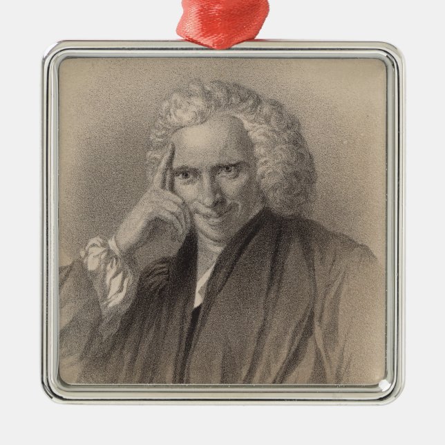 Ornamento De Metal Laurence Sterne (Frente)