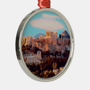 Ornamento De Metal ldp Atenas - Acrópole - panorama -