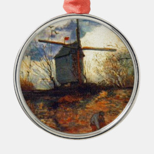 Ornamento De Metal Le Moulin de la Galette Van Gogh
