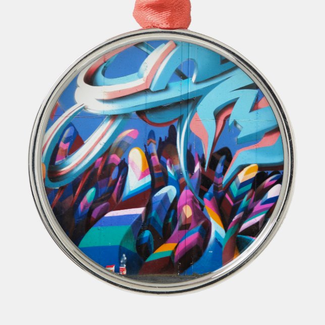 Ornamento De Metal Legal Grafite Wall (Frente)