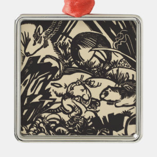 Ornamento De Metal Legenda animal Tierlegende de Franz Marc