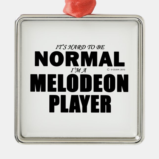 Ornamento De Metal Leitor Melodeon Normal (Frente)