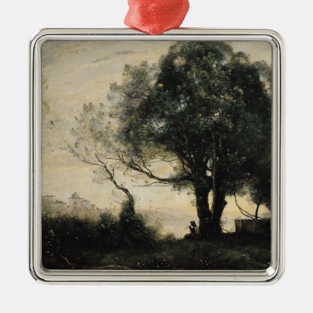 Ornamento De Metal Lembrança do Castel Gandolfo (Frente)