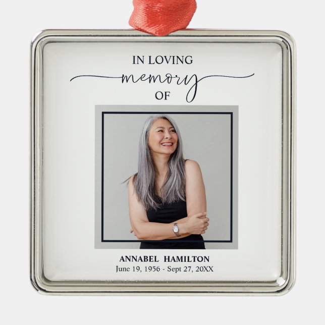 Ornamento De Metal Lembrança do Memorial da Calliografia Metal Ornam (Frente)