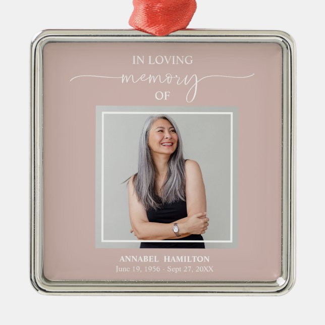 Ornamento De Metal Lembrança do Memorial da Calliografia Metal Ornam (Frente)