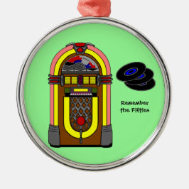 Ornamento De Metal Lembre-se dos Anos 50
