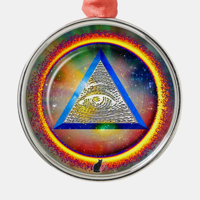 Ornamento De Metal Lente De Providence Metal Ornament (Frente)