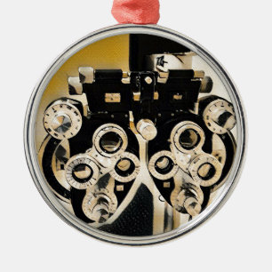 Ornamento De Metal Lentes artísticas raras do exame da optometria