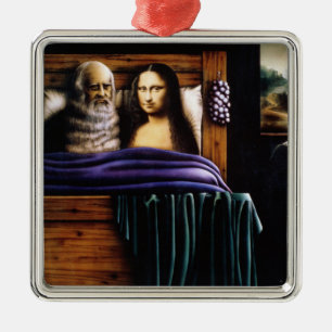 Ornamento De Metal Leo e Mona