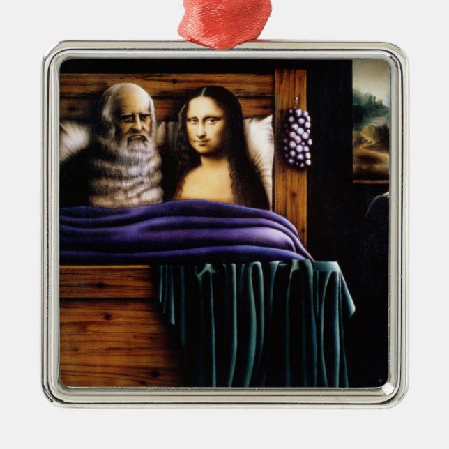 Ornamento De Metal Leo e Mona (Frente)