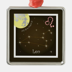 Ornamento De Metal Leo July 23 to agostos 22 alfaia