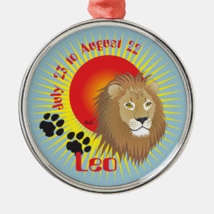 Ornamento De Metal Leo July 23 to agostos 22 alfaia