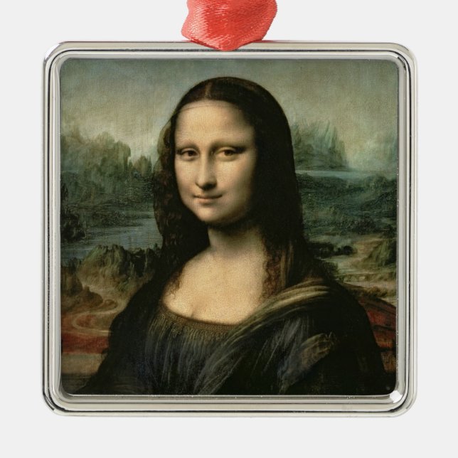 Ornamento De Metal Leonardo Vinci | Mona Lisa, c.1503-6 (Frente)