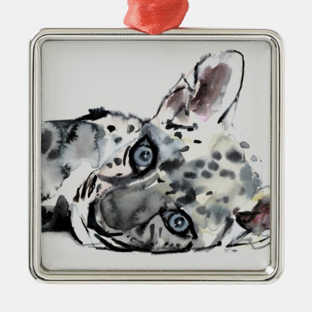 Ornamento De Metal Leopardo árabe Cub 2008 (Frente)