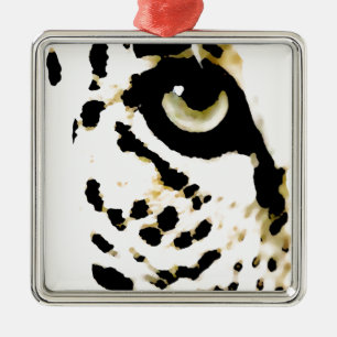Ornamento De Metal Leopardo Eye