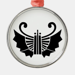 Ornamento De Metal leque borboleta