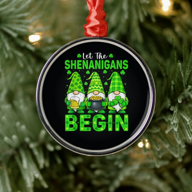 Ornamento De Metal Let The Shenanigans Begin (Árvore)