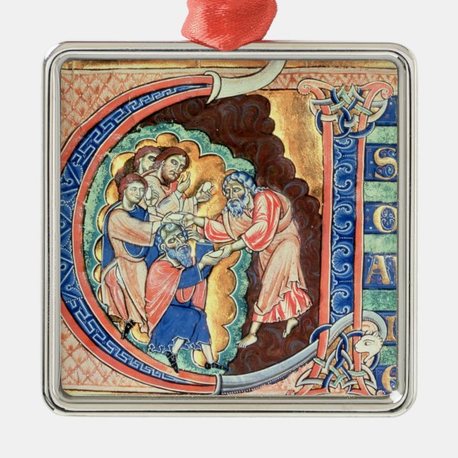 Ornamento De Metal Letra inicial "V" Visio Abdie (Frente)