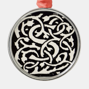 Ornamento De Metal Letra S Art Nouveau Monograma Vintage