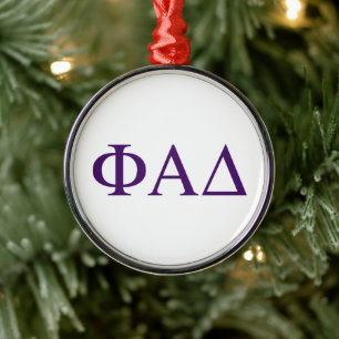 Ornamento De Metal Letras Gregas Phi Alpha Delta
