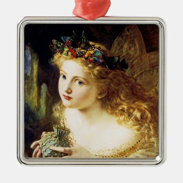 Ornamento De Metal Leve o rosto justo da mulher (Frente)