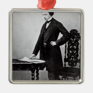 Ornamento De Metal Lewis Carroll envelheceu 29