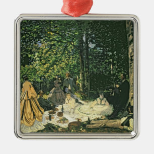 Ornamento De Metal l'Herbe do sur de Claude Monet   Le Dejeuner,