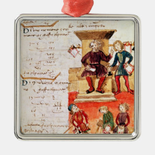 Ornamento De Metal Lição da matemática, de um tratado matemático