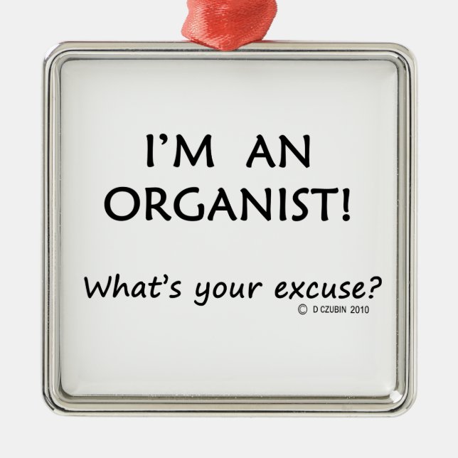 Ornamento De Metal Licença do Organizador (Frente)