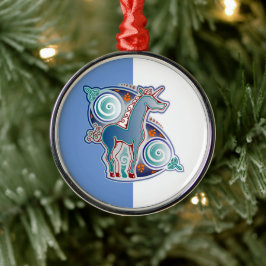 Ornamento De Metal Licorne celtique