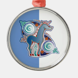 Ornamento De Metal Licorne celtique