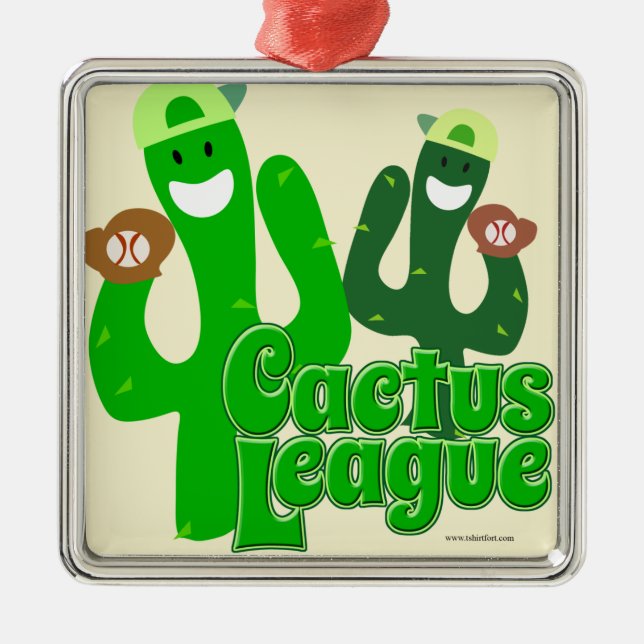 Ornamento De Metal Liga Cactus (Frente)
