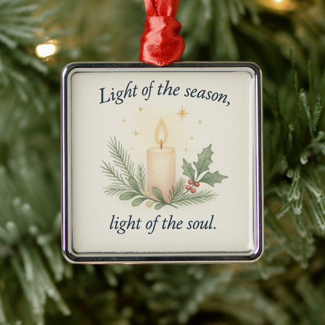 Ornamento De Metal Light of the Season, Light of the Soul (Árvore)