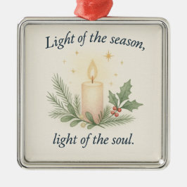 Ornamento De Metal Light of the Season, Light of the Soul