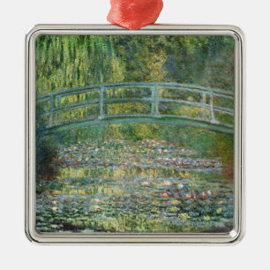 Ornamento De Metal Lily Pond Água   Vintage - Pintura Francesa
