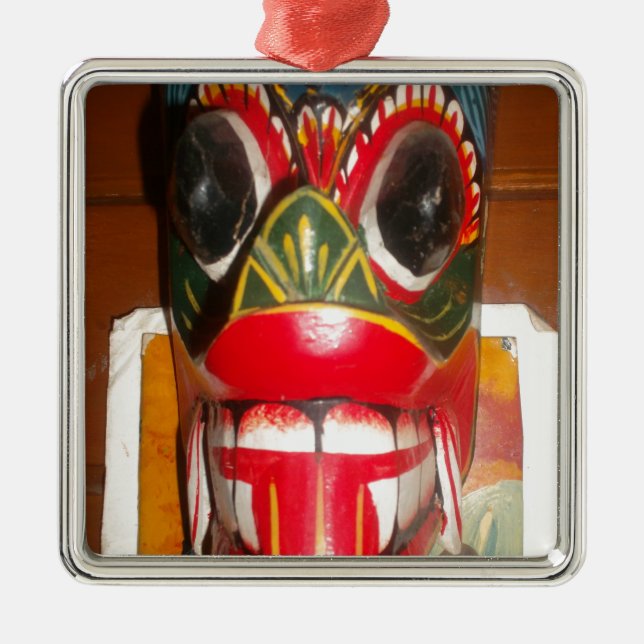 Ornamento De Metal Linda Arte Tradicional de Bombeiros do Sri Lanka (Frente)