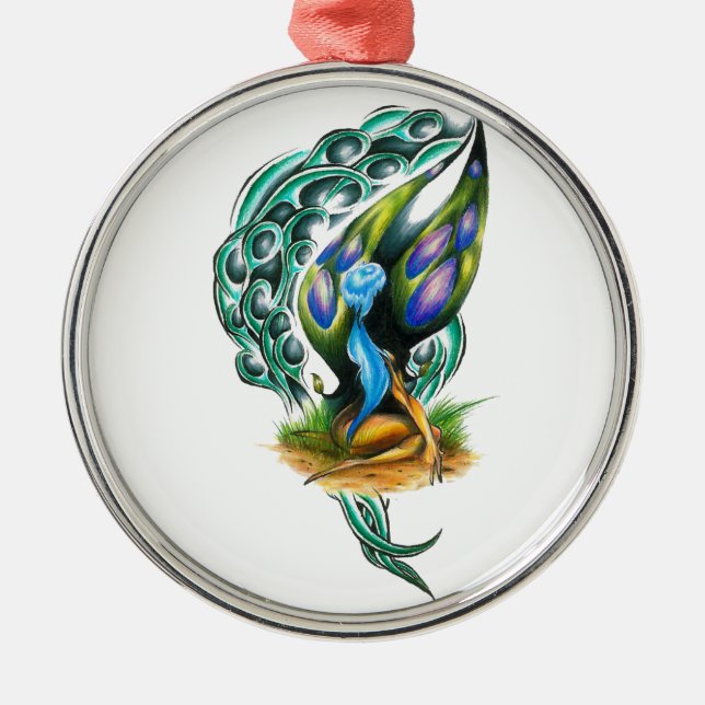 Ornamento De Metal Linda Feira Celta Colorida (Frente)