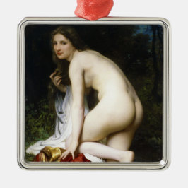 Ornamento De Metal Linda mulher Bather (de Bouguereau)