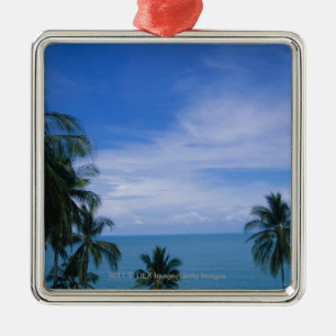 Ornamento De Metal Linha costeira vibrante