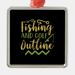 Ornamento De Metal Linhas De Pesca E Golfe