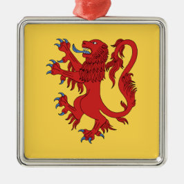 Ornamento De Metal Lion Rampant Gules
