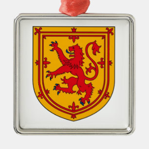 Ornamento De Metal Lion Rampant no Dourado