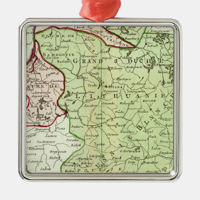 Ornamento De Metal Lithuania, Belarus (Frente)