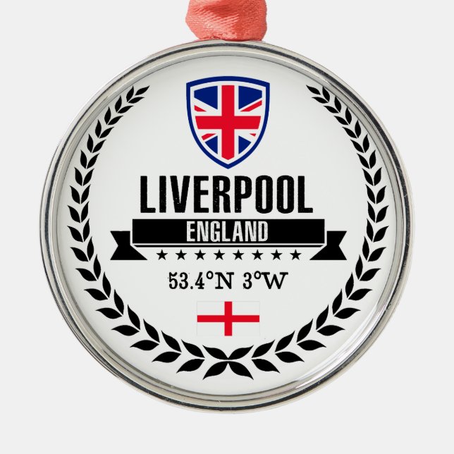 Ornamento De Metal Liverpool (Frente)