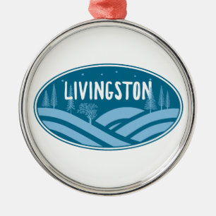 Ornamento De Metal Livingston Montana ao Ar Livre